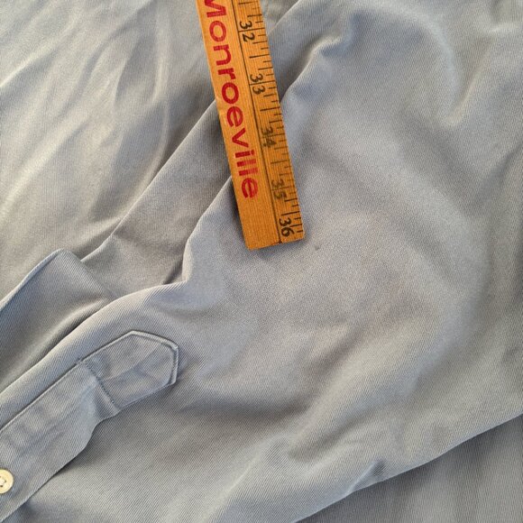 Ralph Lauren Button Down‎ Shirt Mens XL Chambray Blue Thick Cotton Pony - Picture 8 of 8